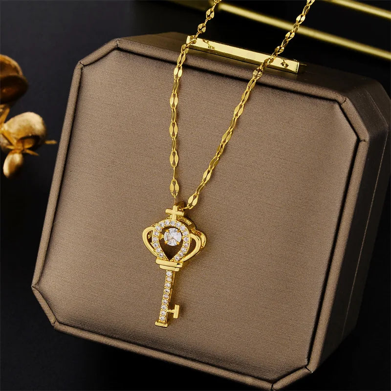 Luxury Zircon Crystal Necklaces - Kouttor Soliman