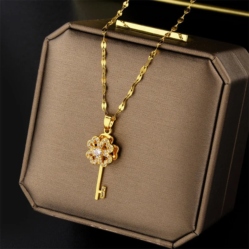 Luxury Zircon Crystal Necklaces - Kouttor Soliman