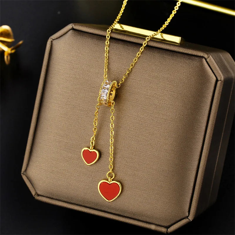 Luxury Zircon Crystal Necklaces - Kouttor Soliman