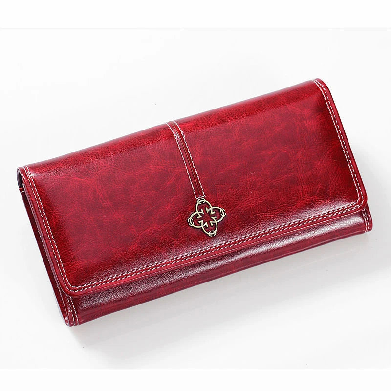 Leather Wallet / Women's Purse Cards Holder - Kouttor Soliman