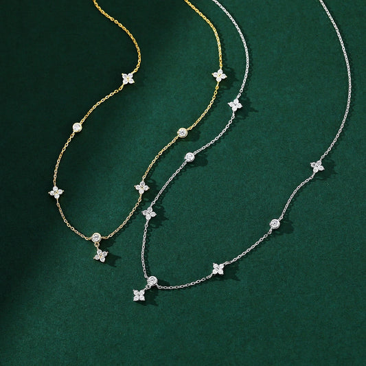Four-leaf Flower Necklace - Kouttor Soliman