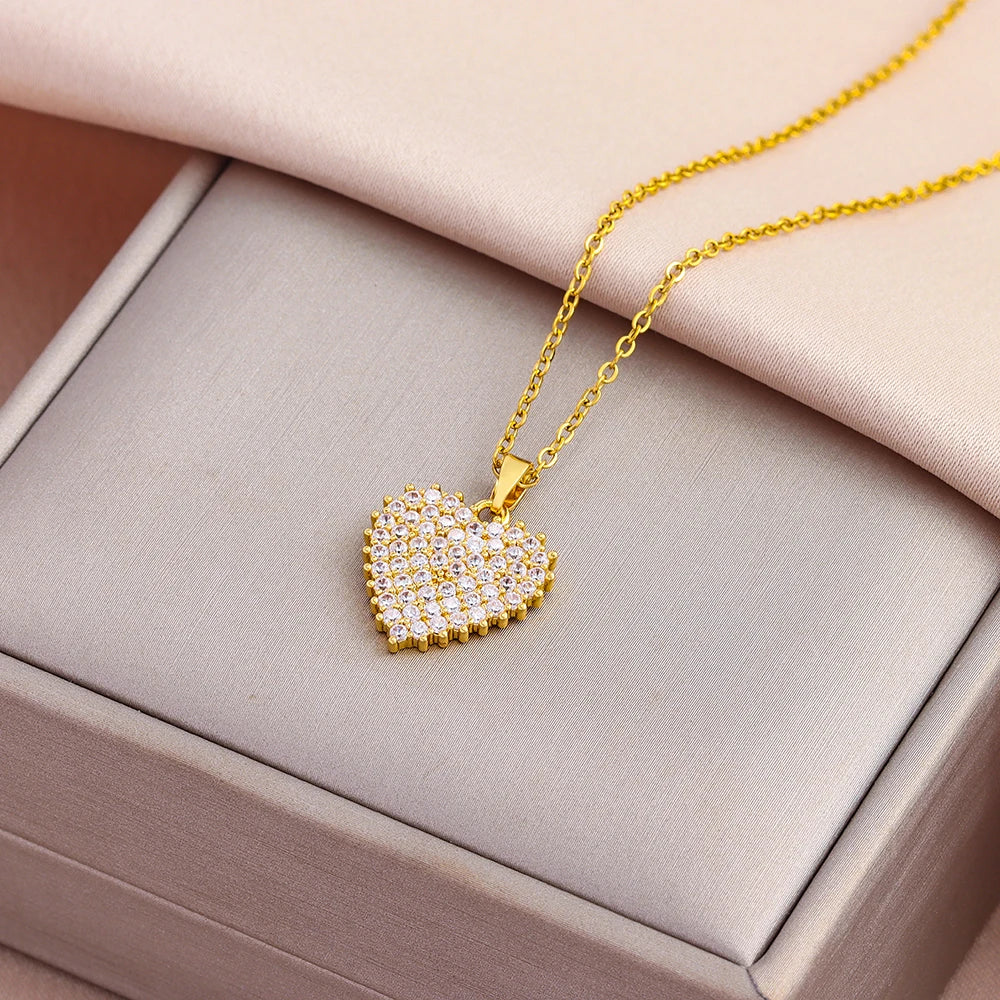 Luxury Zircon Crystal Necklaces - Kouttor Soliman