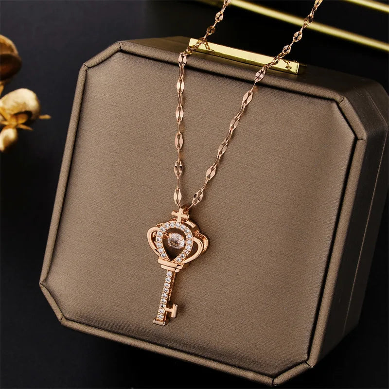 Luxury Zircon Crystal Necklaces - Kouttor Soliman