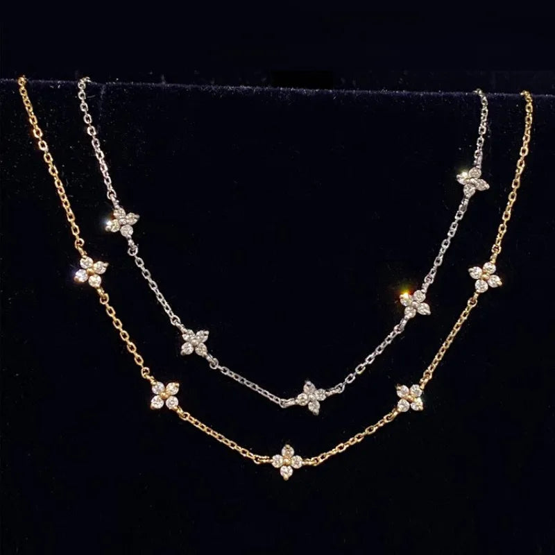 Zircon Flower Bracelet - Kouttor Soliman
