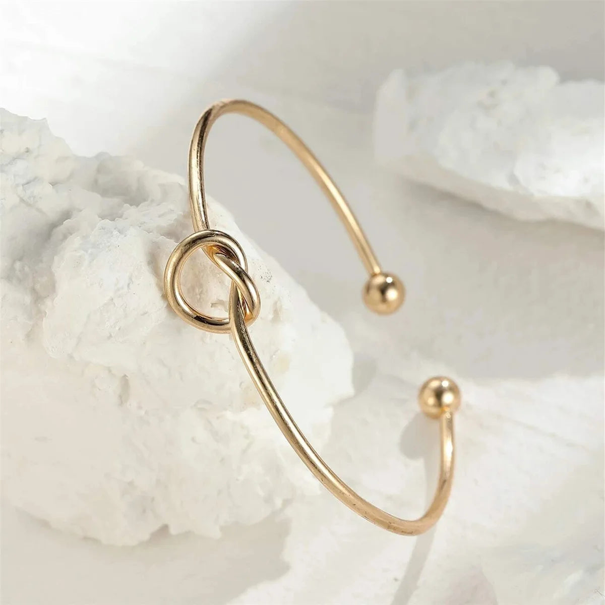 Gold/Sliver Stainless Steel Bracelets for Women | Love Knot Bracelet - Kouttor Soliman