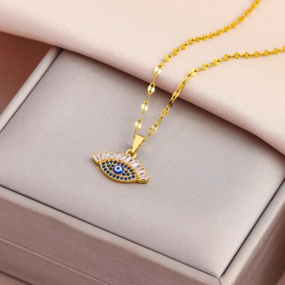 Luxury Zircon Crystal Necklaces - Kouttor Soliman