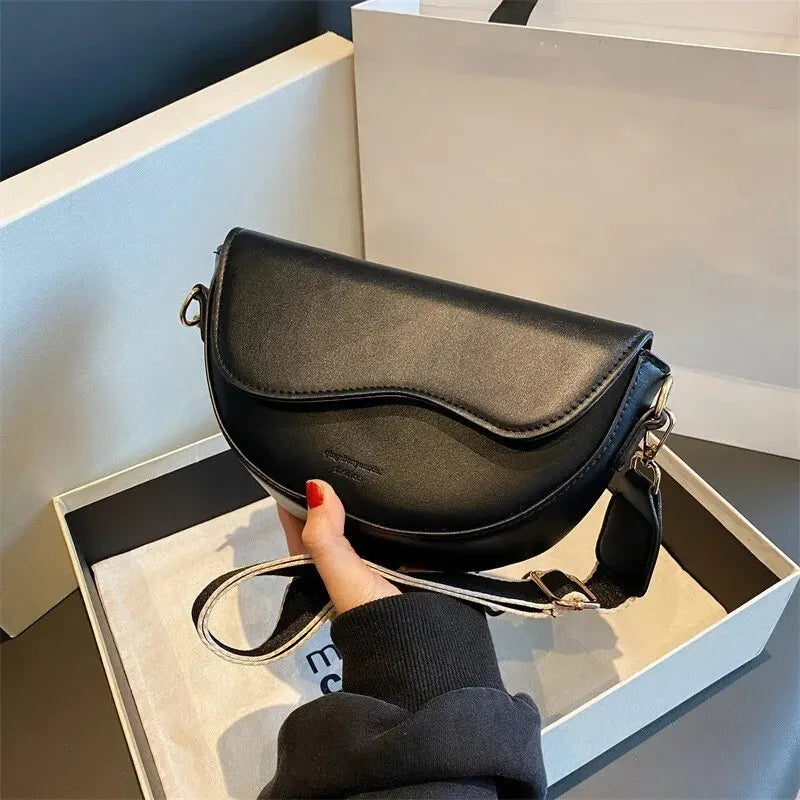 Small Crossbody Bag  Coffee/Light brown/Black - Kouttor Soliman
