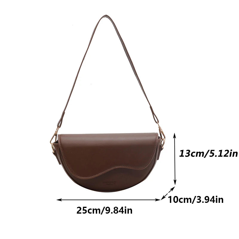 Small Crossbody Bag  Coffee/Light brown/Black - Kouttor Soliman