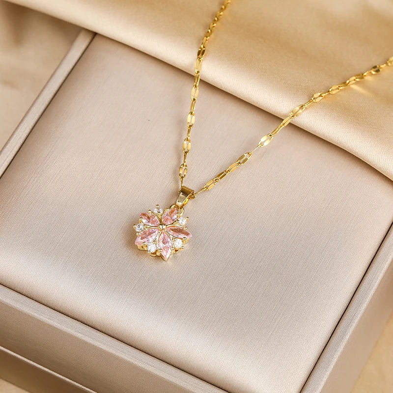 Luxury Zircon Crystal Necklaces - Kouttor Soliman