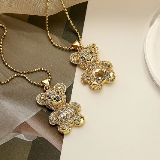 Little Bear Pendant Necklaces