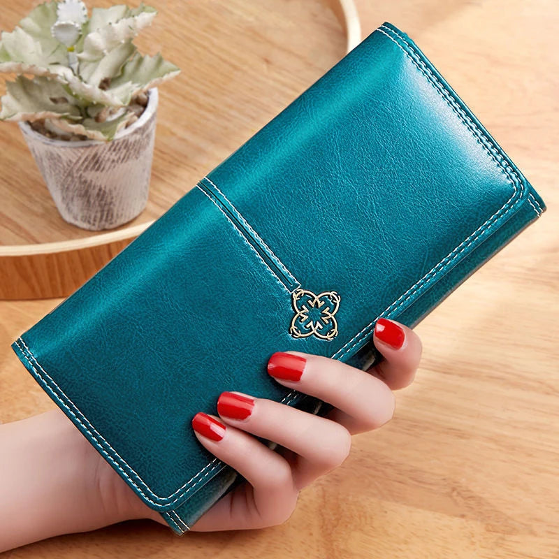 Leather Wallet / Women's Purse Cards Holder - Kouttor Soliman